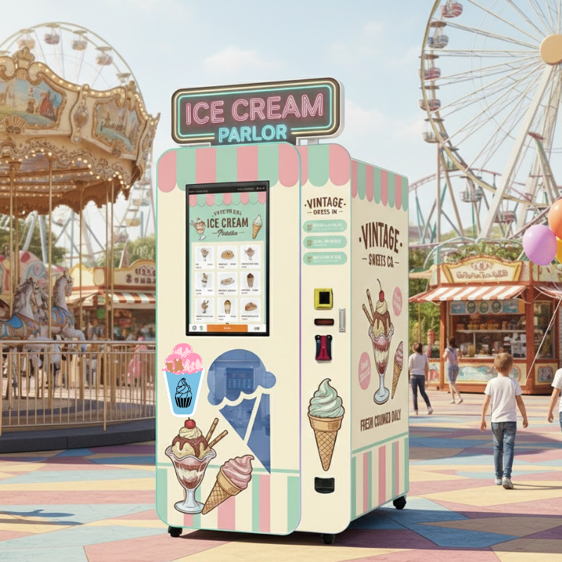 Popcorn Vending Machine - Automat do lodów włoskich z możliwością