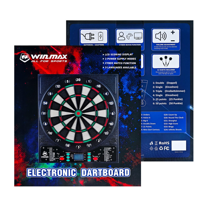 Electronic Dartboard Cabinet - Elektroniczna Tarcza do Darta LED Elektryczna