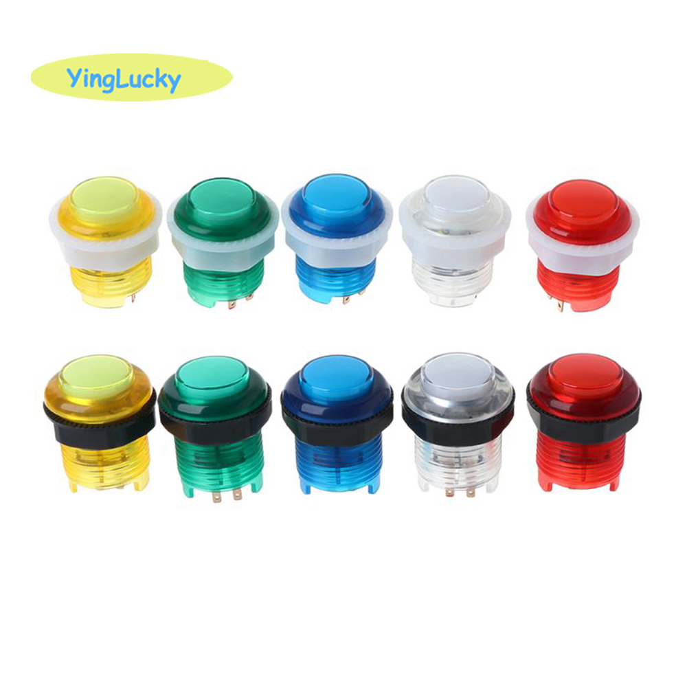 Whack A Mole Arcade - 1 szt. Przezroczysty przycisk arcade 24mm