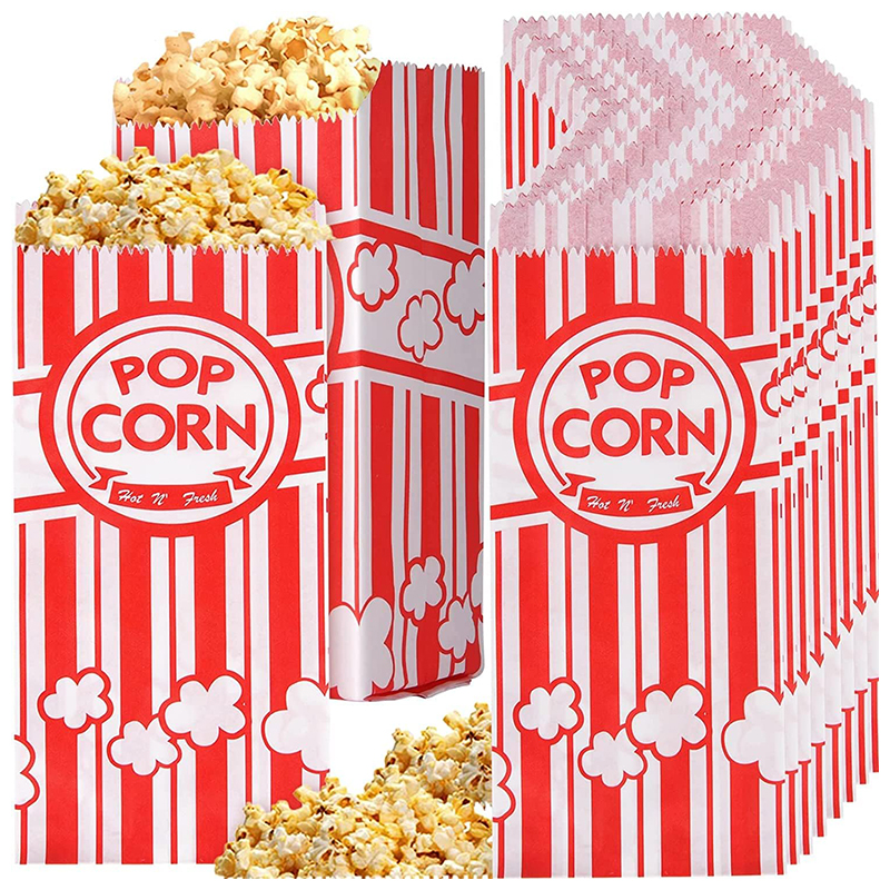 Popcorn Vending Machine - Papierowe torebki na popcorn Torebki Pop