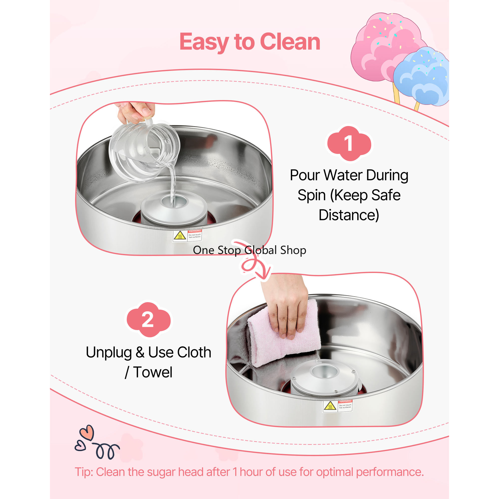 Profesjonalna maszyna do waty  – Candy Floss Machine recenzja i cena