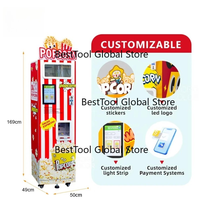 Popularna, automatyczna maszyn – Popcorn Vending Machine recenzja i cena