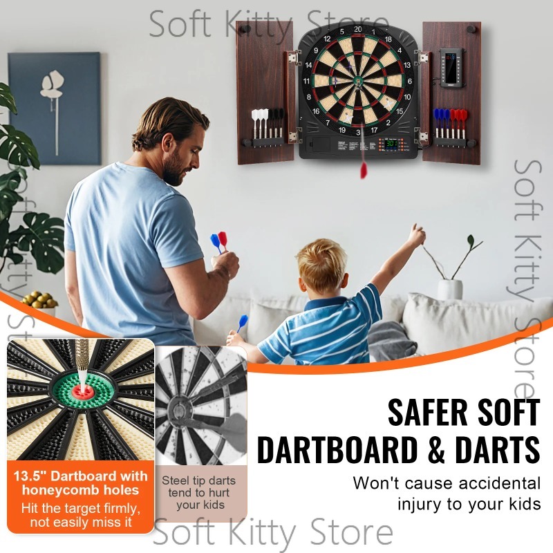 Zestaw do gry w rzutki z szafk – Electronic Dartboard Cabinet recenzja i cena