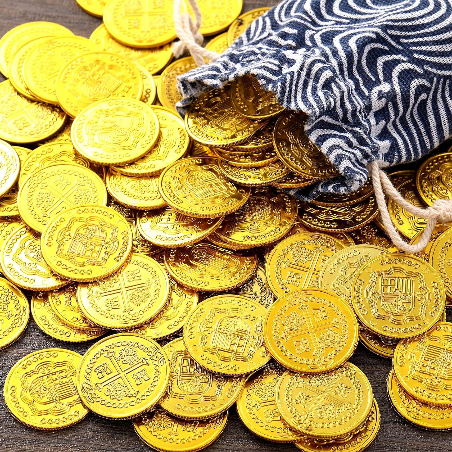 Fałszywe pirackie złote monety – Arcade Game Coin recenzja i cena