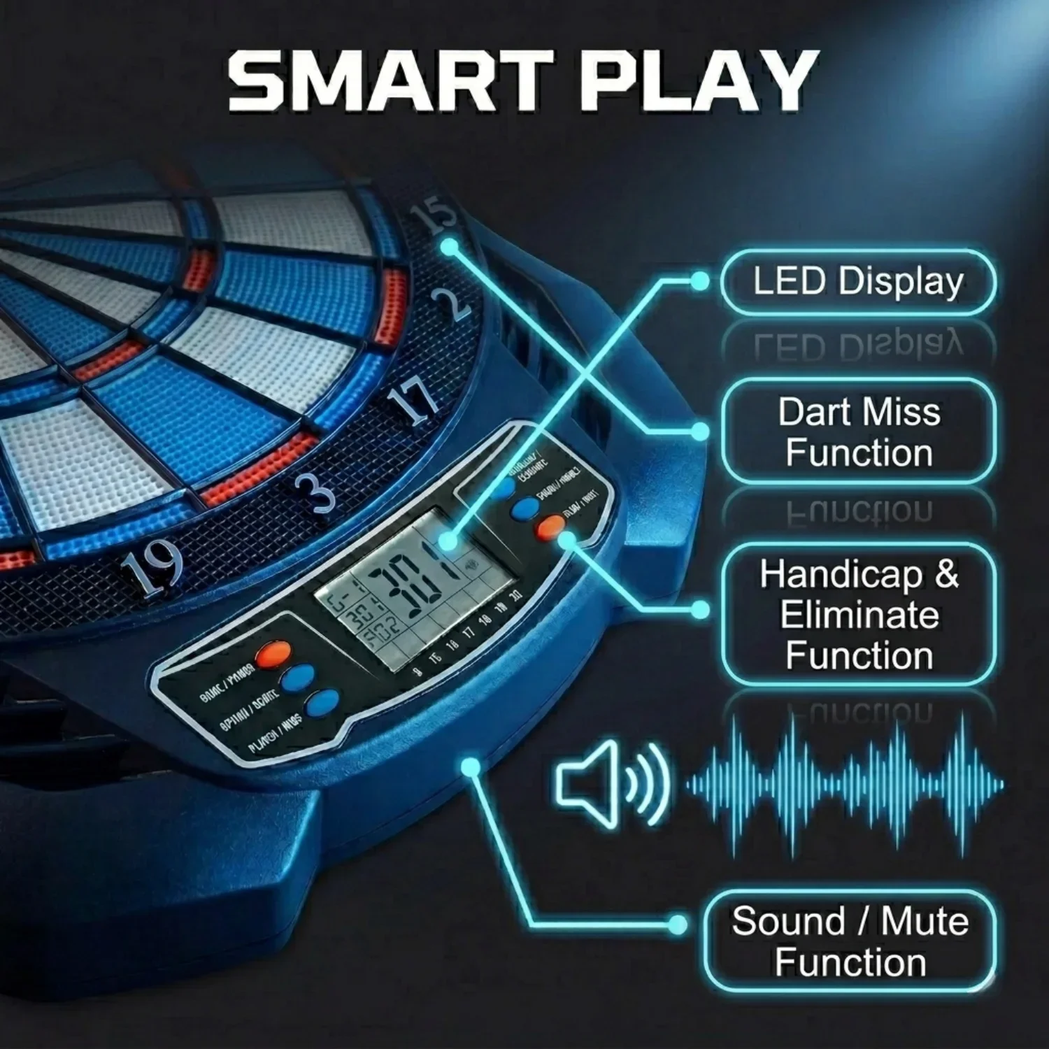 DartVibe Zaawansowana Elektron – Electronic Dartboard Cabinet recenzja i cena