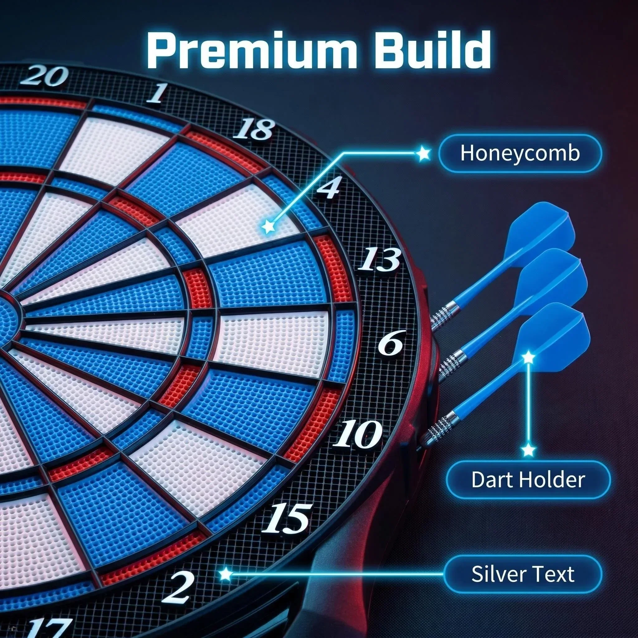 DartVibe Zaawansowana Elektron – Electronic Dartboard Cabinet recenzja i cena