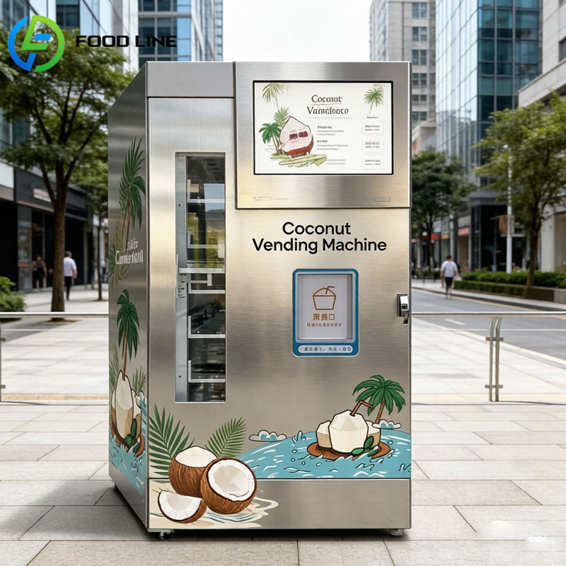 Automat do świeżych kokosów z  – Open Vending Machine recenzja i cena