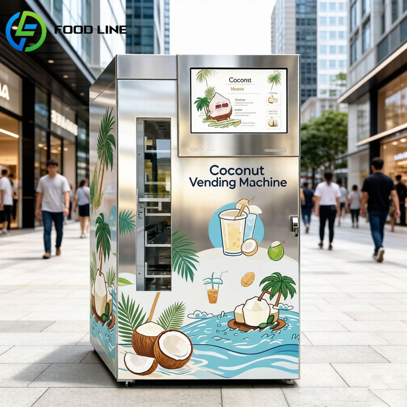 Automat do świeżych kokosów z  – Open Vending Machine recenzja i cena