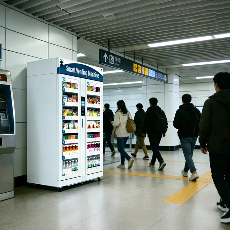 Inteligentna lodówka AI EU/US  – Open Vending Machine recenzja i cena