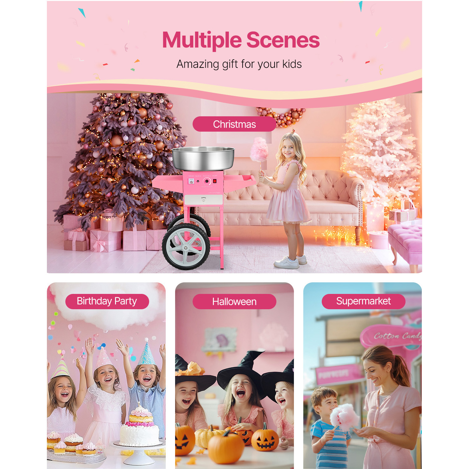 Elektryczna maszyna do waty cu – Candy Floss Machine recenzja i cena